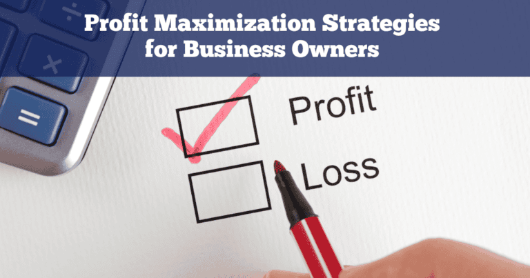 Profit Maximization Strategies for Business Owners